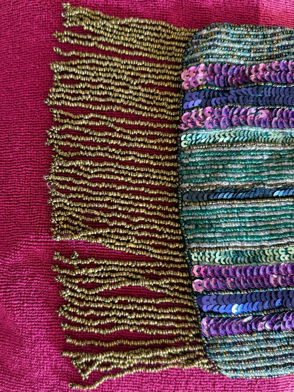 Fancy purse, multicolored beaded and sequined shoulder bag by Accessorize - Picture 2 of 11